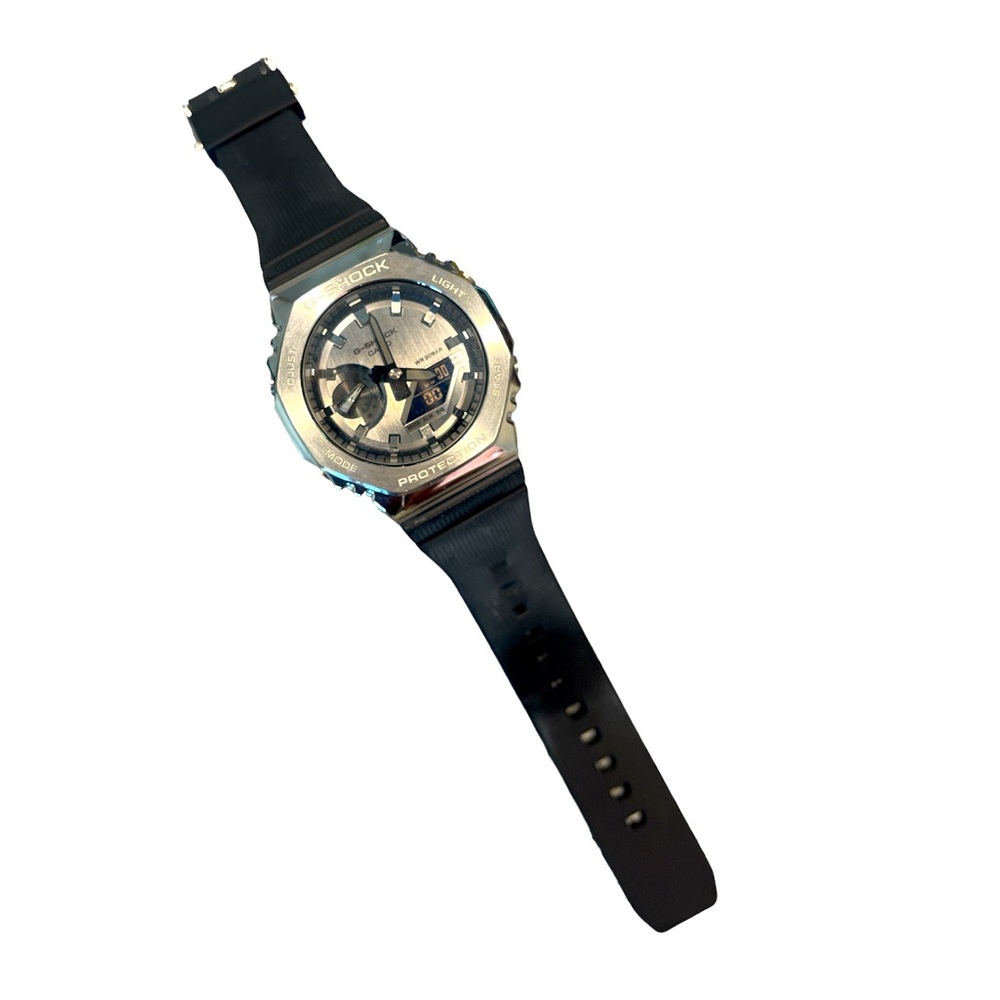 Men's Casio G-Shock Classic Black Resin Strap Watch with Grey Dial